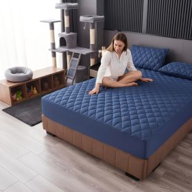1PC Breathable Quilted Fitted Sheet, Secure Elastic Mattress Protector Cover (Option: 60x80 inch)